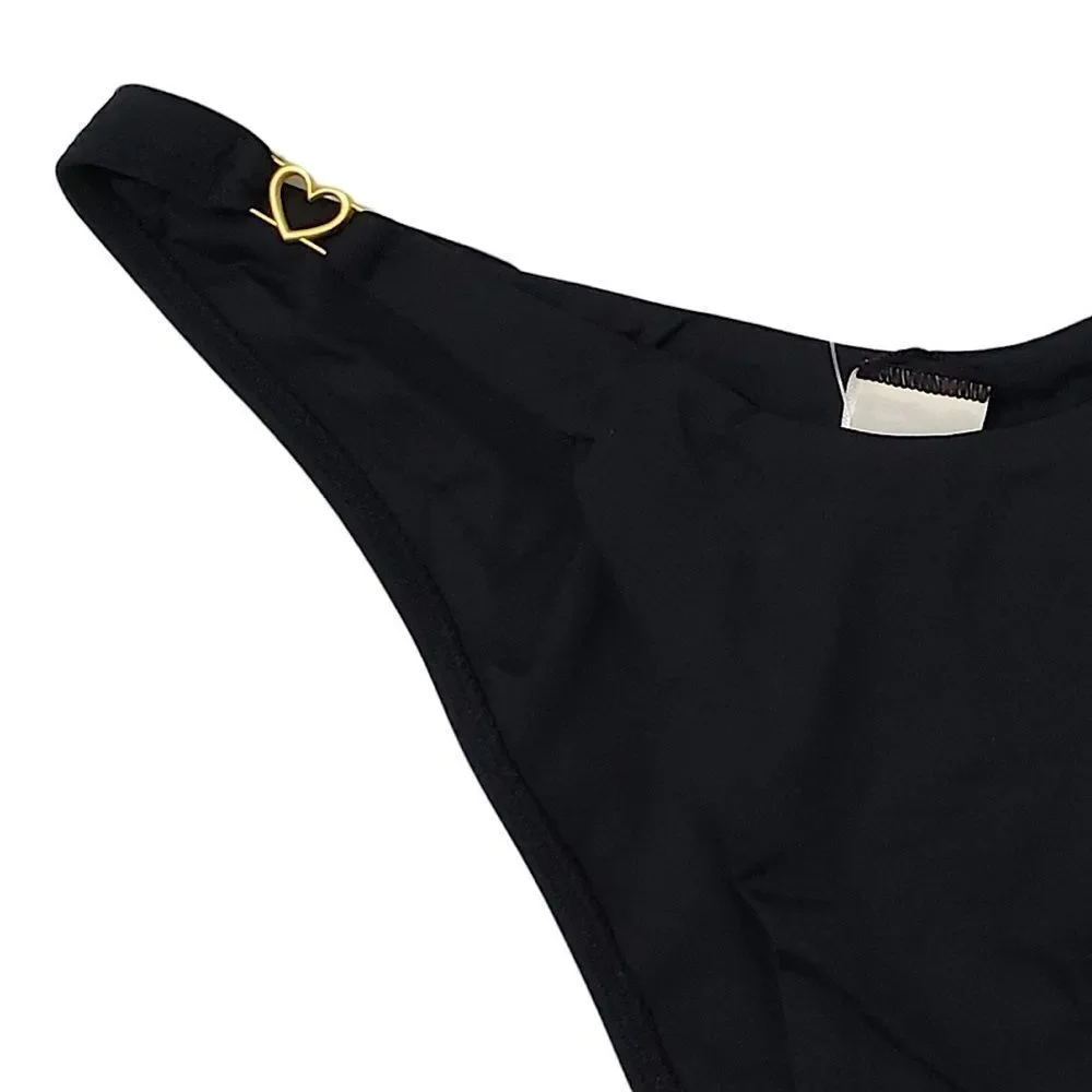 L* Space Ziggy Bitsy Bikini Bottom Black Size M • NEW WITH TAGS •